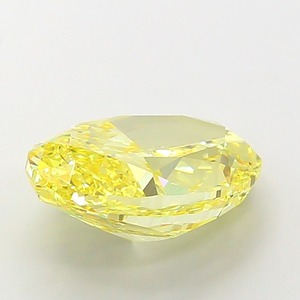 Diamant taille ovale 7,01 carats, jaune vif fantaisie, excellente finition, clarté VVS2, cultivé en laboratoire, certifié IGI, pour bague - Product Image 2