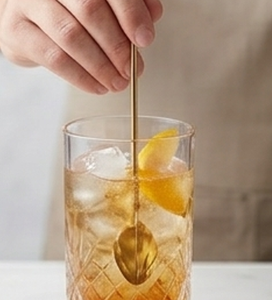 Finest Gold Cocktail Stirrers with Black Ball <b>Ends</b> Minimalist <b>Bar</b> Tools For Mixing Drinks Metal Reusable Stir Spoons - Product Image 6