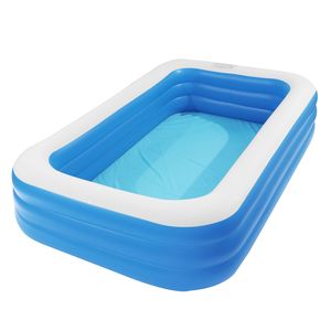 Piscina Gonfiabile BlueYJ 305x183x56 cm, Spessore Parete 0,4 mm, Spedizione Gratuita, Struttura Gonfiabile Blu per Divertimento Acquatico - Product Image 4