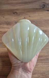 Shell Shaped Onyx <b>Desk</b> <b>Clock</b> Natural Stone Timepiece for Coastal Office Home Luxury Decor Tabletop Collectible Gift Decor - Product Image 3