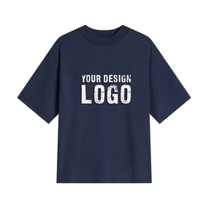 Camiseta de Algodón Extra Grande para Hombre, de Primera Calidad, Manga Corta, Cuello Redondo, con Logotipo Estampado en la Parte Delantera, Estilo Casual Urbano, OEM ODM - Product Image 3