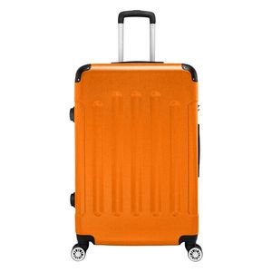 Valigia Trolley 3-in-1 Portatile in ABS Arancione 20/24/28" Leggera in Plastica e Gomma con Serratura TSA Design alla Moda - Product Image 3