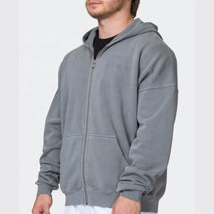 Sudadera con capucha para motocicleta, con armadura CE, forro polar, cremallera, color gris, para hombre, de seguridad para motociclismo. - Product Image 3