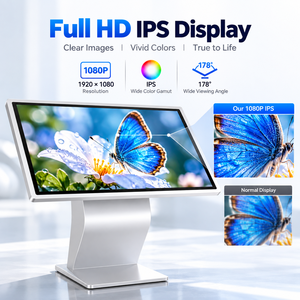 จอแสดงผลเมนูโฆษณาแบบตั้งพื้นขนาด 55 75 นิ้ว 4K LCD Android ระบบคลาวด์ OEM พร้อม CMS แบบ LED - Product Image 3