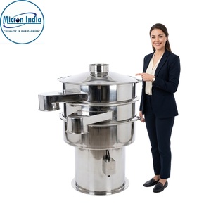 Micron India Tamiseur Vibratoire Numérique Automatique Robuste 110V Garantie 2 Ans PLC pour le criblage des poudres alimentaires, chimiques et de papier - Product Image 4