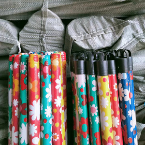 Factory Direct Classic Durable Wooden Grain Eco-Friendly 120cm <b>Mop</b> Stick Broom Set PVC <b>Head</b> Dustpan Multipurpose Home Cleaning - Product Image 1