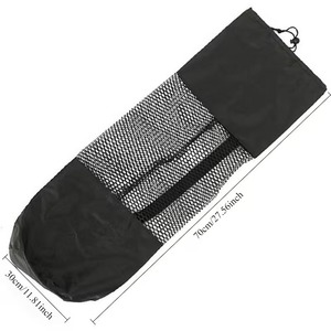 Best Selling Long Eco Friendly Polyester Mesh Hollow Yoga <b>Mat</b> Bag Fashion Non-slip <b>Large</b> Custom Size - Product Image 5