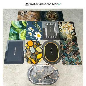 Alfombra de Baño Antideslizante de 37x57 CM, Suave y Absorbente, de Tierra de Diatomeas, para Decoración de Baños en Hogares y Hoteles, con Diseño Atractivo - Product Image 1