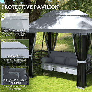 Structure de jardin extérieure pour patio, gazebo ou pergola, offrant ombrage et confort - Product Image 3