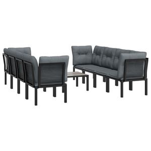 Ensemble de salon de jardin noir et gris - Product Image 3