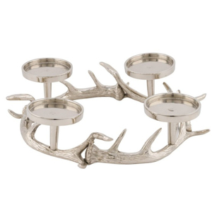 Wholesale Luxury Gold Brass Metal Reindeer <b>Candle</b> Holder Arch 4-Light Candlestick <b>Bridge</b> for Christmas Table Centerpiece Decor - Product Image 2