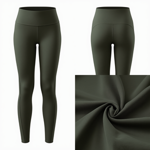 Leggings de sport pour femmes, sans couture, taille haute, respirants, imprimés, longueur genou, extensibles, en Spandex/Nylon, vêtements de sport d'été de qualité supérieure - Product Image 3