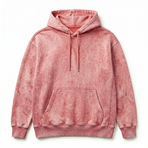 Sweat à capuche délavé effet vieilli, look vintage premium, streetwear, 100% coton respirant, pull-over haut de gamme, vêtements décontractés pour hommes - Product Image 1