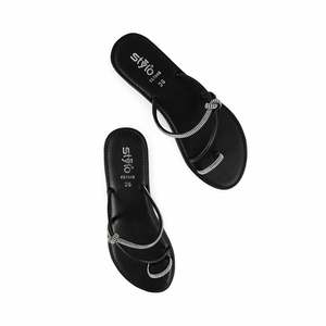 Sandales à talons décontractées noires CL1948 - Product Image 1