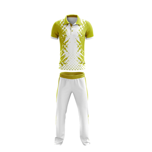 Uniforme de cricket à manches courtes en polyester respirant avec logo personnalisé, service OEM disponible - Product Image 3