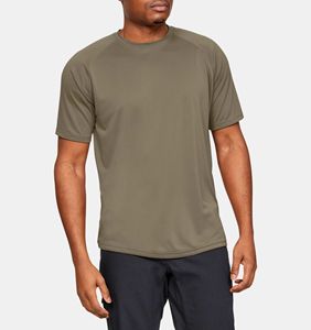 T-shirt tactique d'extérieur à manches courtes personnalisé 65% coton 35% polyester vert - Product Image 3