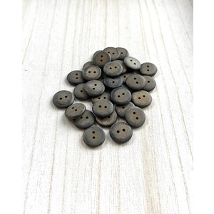 Best Quality Indian Manufacturer Carved Animal Buffalo Horn Button Eco-Friendly Natural Horn <b>Black</b> Color Blank Button - Product Image 4