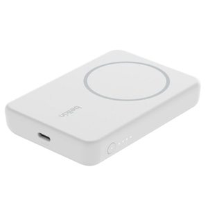 Banque d'alimentation sans fil magnétique Belkin Boost Charge 5K + support blanc - Product Image 1