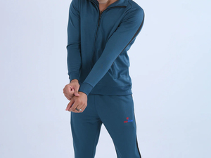 Survêtement d'hiver pour hommes athlétiques avec tissu respirant 100% coton pour les entraînements à la salle de sport et la remise en forme quotidienne - Product Image 3