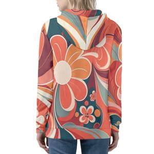 <b>Women's</b> Sublimation Hoodie Front Logo Customizable Colors & Sizes High Quality <b>Fleece</b> Breathable Solid <b>Pattern</b> Wholesale Price - Product Image 5