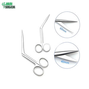 Tijeras Nasales de Acero Inoxidable, Instrumento Quirúrgico Manual para Cirugía de Rinoplastia - Product Image 1