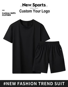 Ensemble d'été léger deux pièces pour homme : T-shirt à manches courtes et short à taille élastique – Tenue décontractée pour la maison et la plage - Product Image 4