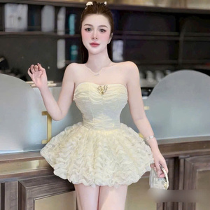 Vestido Maxi Elegante de Manga Corta para Mujer, Diseño Sencillo y Sólido, Combinación Perfecta de Elegancia, Comodidad, Casual y Formal, Cintura Natural - Product Image 2