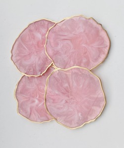 Antique Design Epoxy Resin Coaster Custom Size Best Polished Tea Cup Tableware Handmade Best Quality Handmade Product - Product Image 3