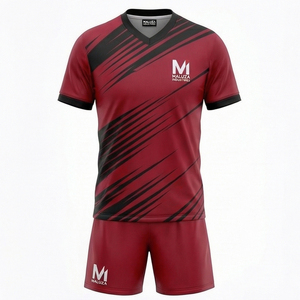Eco Friendly Recycled Polyester Soccer Uniform Custom Logo Sublimated Football Jersey Set Durable <b>Match</b> Wear For Adults - Product Image 1