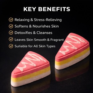 ระเบิดอาบน้ำสมุนไพรออร์แกนิคแบบฟู่ฟ่อง รับผลิตแบบ OEM แบรนด์ส่วนตัว ผู้ผลิตขายส่ง ปรับแต่งกลิ่นและสีได้ ลูกบอลอาบน้ำจากธรรมชาติ 100% - Product Image 5