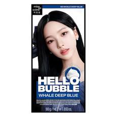 Nouvelle Teinture Capillaire Semi-Permanente Hello Bubble Bleu Profond Baleine 1 Unité en Promotion - Product Image 1