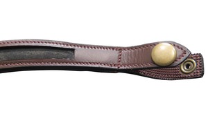 FAB International Premium Frontlet de Cheval en Cuir Rembourré, Conception Anatomique pour Bridon Anglais, Confortable et Durable pour l'Entraînement et les Concours - Product Image 3