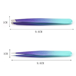 2026 Customized Top Design Eyebrow Tweezer Hair Beauty Slanted Puller Stainless Steel Eye Brow Clips <b>Makeup</b> <b>Tool</b> - Product Image 4