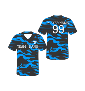 เสื้อเบสบอลลายพรางแบบซับลิเมชั่นสั่งทำพิเศษ แขนสั้น สำหรับผู้ใหญ่ 男女  ผ้าโพลีเอสเตอร์ซับเหงื่อ  พร้อมชื่อทีมและชื่อผู้เล่น - Product Image 1