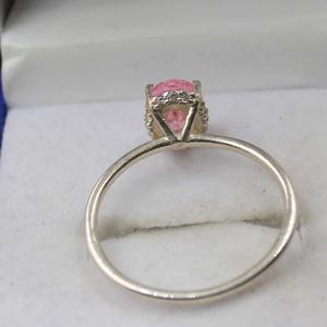 Nature Inspired Luxury Vintage IGI Certified Morganite Engagement <b>Ring</b> Sets 2PCS Sterling Silver Daily Wear Wedding <b>Rings</b> - Product Image 5