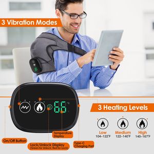 Cuscinetto Riscaldante Ricaricabile Senza Fili per Spalle e Collo con Supporto Massaggiante, Comodo per Uso Domestico e in Ufficio - Product Image 6