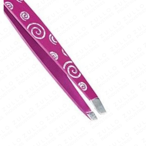 Custom Logo Stainless Steel Slant Eyebrow Tweezers Professional Color Coated Precision Grooming <b>Tool</b> for Brow Care - Product Image 3