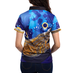 เสื้อผู้หญิงแฟชั่นใหม่ พิมพ์ลายแบบซับลิเมชั่น ทรงเข้ารูป ระบายอากาศได้ดี แขนสั้น สวมใส่สบาย เหมาะสำหรับกิจกรรมกลางแจ้ง รับผลิตแบบ OEM - Product Image 2