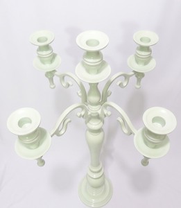 Fancy Indian Classical Hand Crafted Metal Marque Aluminum Powder Coated 5 Arms Antique Color Wedding <b>Candelabra</b> - Product Image 3