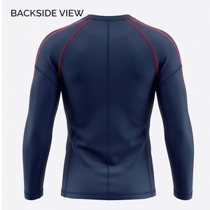 OEM Custom Sublimation Short Sleeve <b>Compression</b> Rash Guard UPF 50+ Eco-Friendly Breathable Quick Dry Unisex Fitness Water Sports - Product Image 2