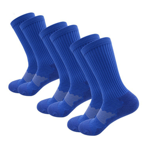 Best Quality Men's Youth Athletic <b>Breathable</b> Patchwork Cuff Logo Knee <b>Socks</b> Wool / Cotton Custom OEM Autumn - Product Image 6