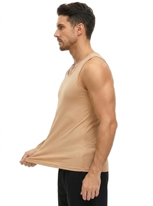 New <b>Men</b> Breathable Quick Drying Lightweight Casual Tank Top Solid Color <b>Vest</b> <b>for</b> Fitness Workout Training <b>Gym</b> - Product Image 2