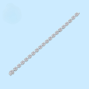 Bracelet tennis en argent sterling 925 certifié GRA, serti de moissanite VVS taille ronde, 3mm, 4mm, 5mm, 65mm, style hip-hop, vente en gros - Product Image 6