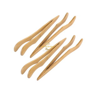 Natural Bamboo Teacup Clamp Eco Friendly <b>Tea</b> Accessory Handmade Bamboo Tongs <b>for</b> Handling Hot Cups and Teaware - Product Image 1