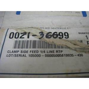 7 NEW AMAT 0021-36699 CLAMP SIDE FEED 1/4 LINE RTP - อุปกรณ์และอะไหล่เซมิคอนดักเตอร์ระดับโลกที่เชื่อถือได้ - Product Image 4