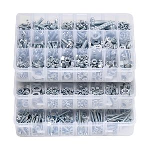 Kit Assortito di 2250 Viti per Mobili, Metriche + Imperiali, in Acciaio Legato M3/M4/M5/M6/M8, Viti a Macchina con Rondelle Piatte per Diverse Applicazioni - Product Image 6