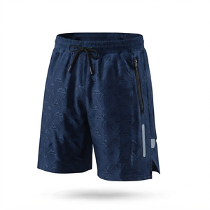 Shorts cargo pour hommes, motif montagne, poches avant formelles, taille mi-haute, fermeture à cordon, respirant - Product Image 4
