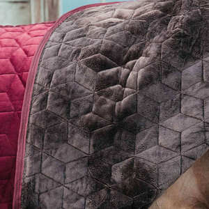 Couverture d'hiver pour chevaux de compétition de qualité supérieure, isolée, respirante, imperméable, en polaire et maille légère, en polyester - Product Image 5