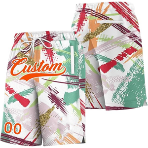Shorts de basketball décontractés personnalisés en polyester/coton, respirants, séchage rapide, poches latérales, cordons de serrage, dernières créations pour les clubs - Product Image 2