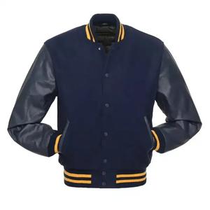 Veste universitaire en laine et cuir pour homme, confortable et tendance, tenue décontractée, durable et respirante - Product Image 2